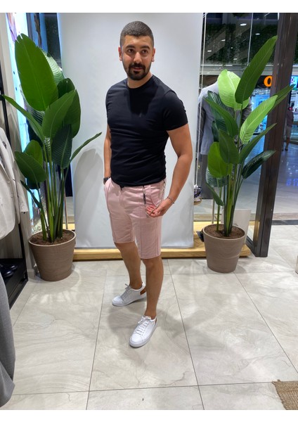 Eliesar Elite Pembe Renk Unisex Şort