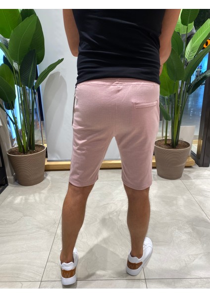Eliesar Elite Pembe Renk Unisex Şort