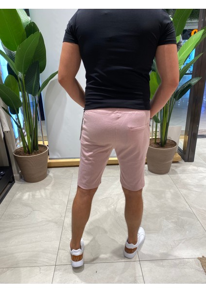 Eliesar Elite Pembe Renk Unisex Şort