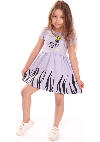 Kız Bebek Baskılı Elbise