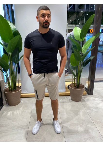 Eliesar Elite Cepli Krem Şort fiyatları