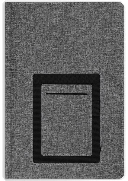 2024 Cepli Thermo Deri 17 x 24 cm Günlük Ajanda gr i