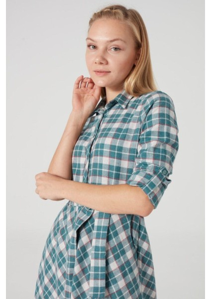 Juliet Ekoseli Gömlek Elbise fiyatları