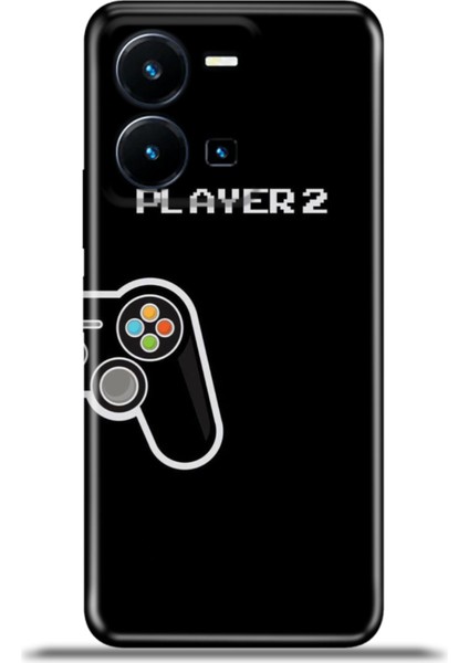 Vivo Y35 Kılıf Esnek Silikon Kamera Koruma 4K Desenli Özel Tasarım - Player2