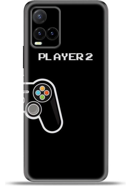 Vivo Y32 Kılıf Esnek Silikon Kamera Koruma 4K Desenli Özel Tasarım - Player2