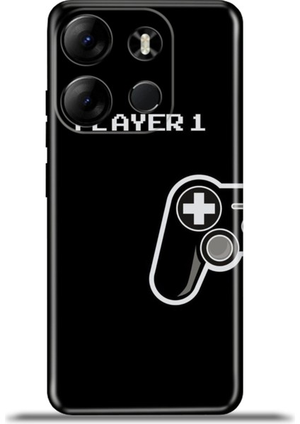Tecno Spark Go 2023 Kılıf Esnek Silikon Kamera Koruma 4K Desenli Özel Tasarım - Player1