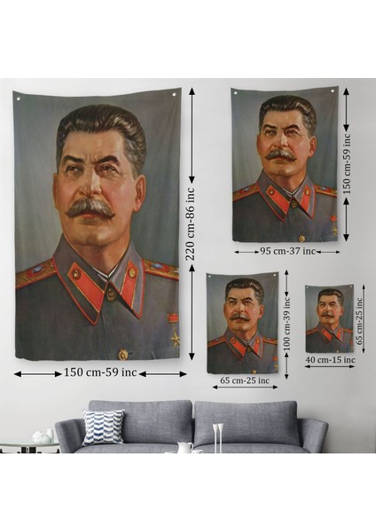 Joseph Stalin, Sovyet Sosyalist Cumhuriyetler Birliği Diktatörü Duvar Örtüsü - Halısı, SSCB-6203