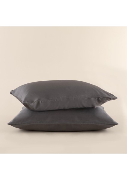 Alana Yastık Kılıfı 50X70 cm Koyu Gri