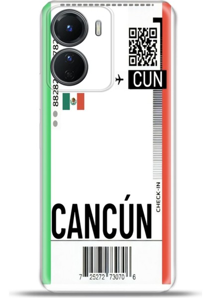Vivo Y16 Kılıf Esnek Silikon Kamera Koruma 4K Desenli Özel Tasarım - Cancun Bilet
