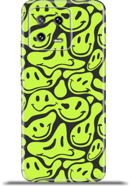 Xiaomi Mi 13 Kılıf Esnek Silikon Kamera Koruma 4K Desenli Özel Tasarım - Melting Smile