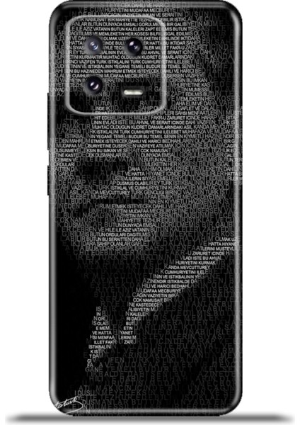 Xiaomi Mi 13 Kılıf Esnek Silikon Kamera Koruma 4K Desenli Özel Tasarım - Gençliğe Hitabe