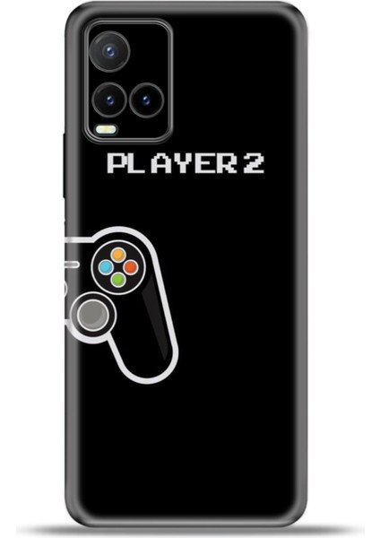 Vivo Y21S Kılıf Esnek Silikon Kamera Koruma 4K Desenli Özel Tasarım - Player2