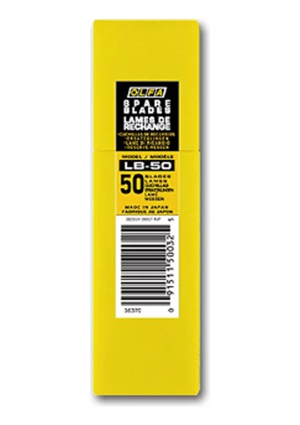 Lb-50 Standart Geniş Maket Bıçağı Yedeği 50'li
