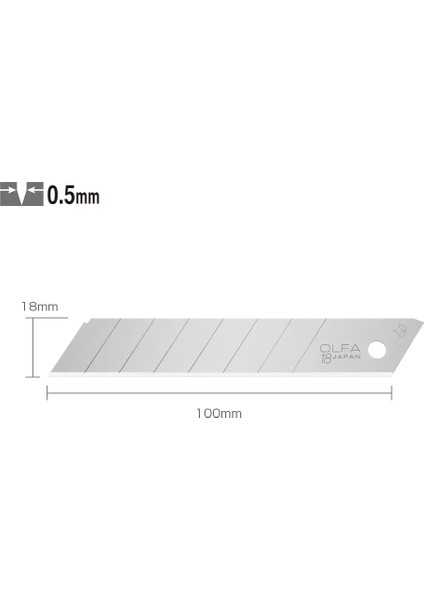 Lb-50 Standart Geniş Maket Bıçağı Yedeği 50'li