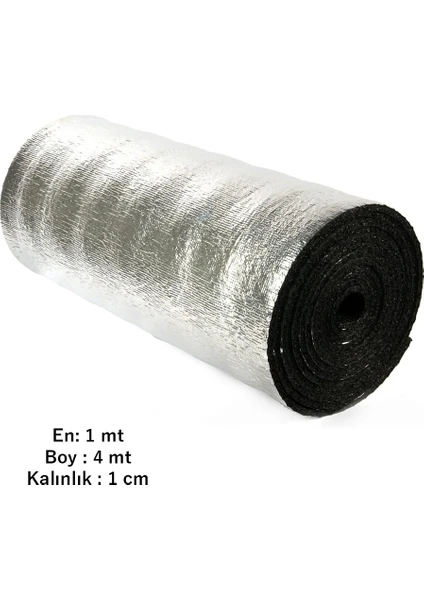 4 mt Kalorifer Radyatör Arkalığı Isı Yalıtımı İzalasyon Levhası Petek Arkası Alüminyum Folyo (1 Cm) 4 mt 1 cm