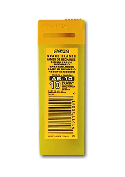 Ab-10 Standart Dar Maket Bıçağı Yedeği 10'lu