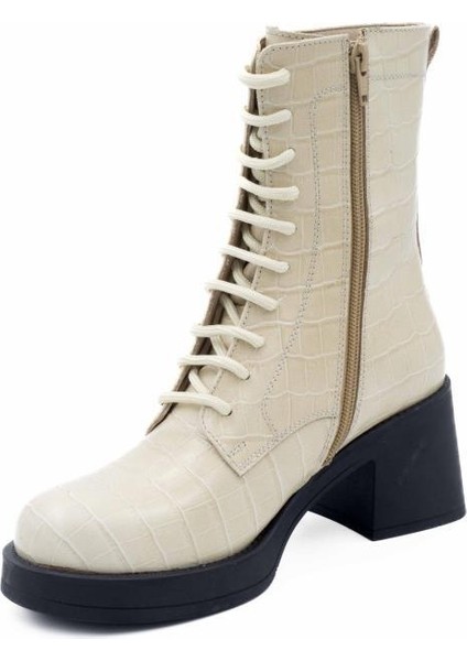 24402 Kroko Bej Kadın Bot fiyatları