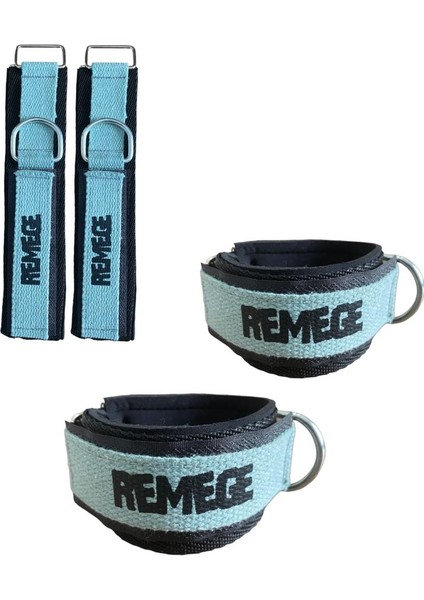 Ayak Bilek Kayışı D-Ring Ağırlık Çekiş Aparatı / Direnç Egzersiz Lastiği Ayak Çekme Aparatı 2 Adet indirimleri