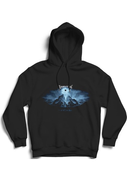 Immortal, Mountains, Rock Metal Grup Kapüşonlu Sweatshirt Hoodie