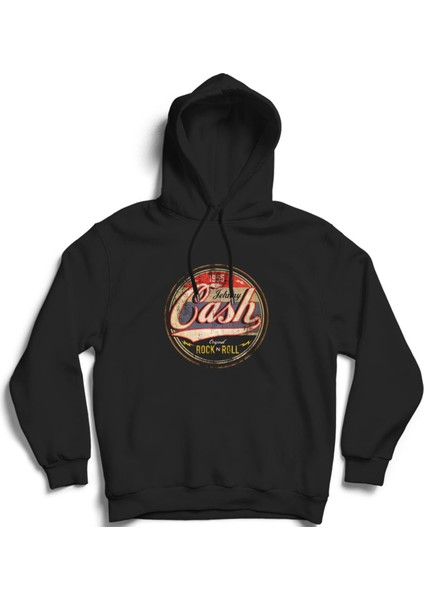 Johnny Cash, Tura, Rock Metal Kapüşonlu Sweatshirt Hoodie