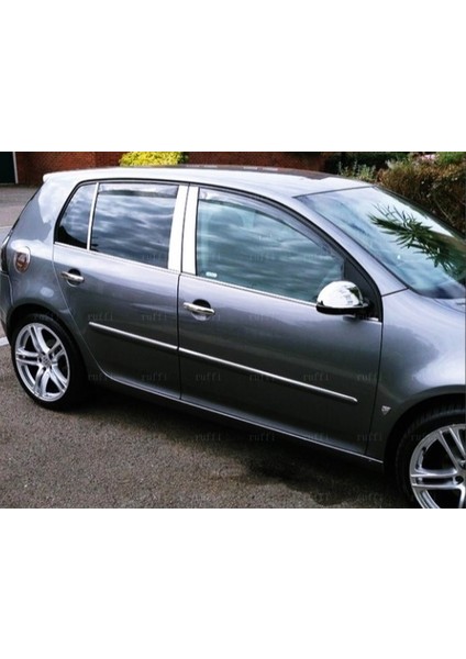 Alminox Oto Vw Golf 5 Krom Cam Çıtası 4 Prç. 2004-2009 P. Çelik