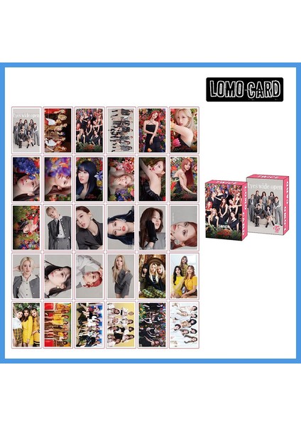 Kaleis 5 Paket / 150 Adet Twıce Lomo Card Kpop Tebrik Kartı - Çok Renkli (Yurt Dışından)