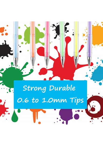 100 Parça Glitter Jel Kalemler Yetişkin Boyama Kitapları Çizim Doodling Sanat Belirteçleri Için Set (Yurt Dışından) fiyatları