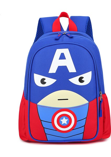 Karikatürlü Sırt Çantası - Mavi (Yurt Dışından)