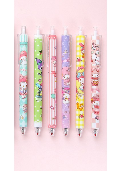 6 Parça Tükenmez Kalem Seti - Renkli (Yurt Dışından)