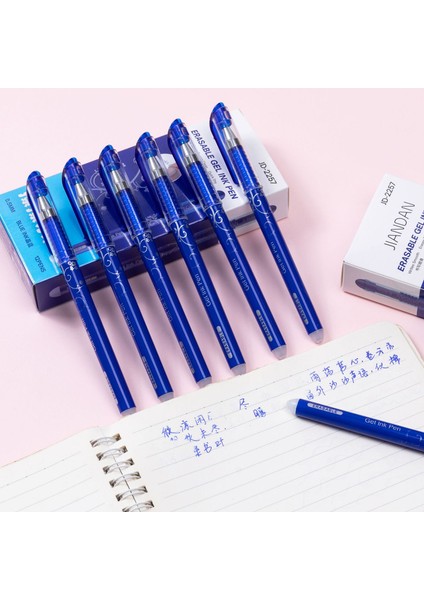 12 Parça Jel Mürekkep Silinebilir Kalemler Ince Nokta 0.5mm Set Okul Malzemeleri Kırtasiye (Yurt Dışından)