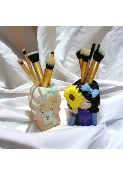 Kalemlik Sukulent Saksı Lık Biblo 2 Li Kız Takım Büyük Boy modelleri