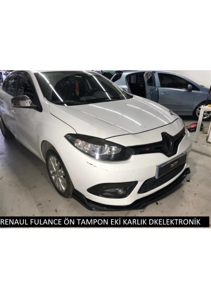Dkelektronik Renault Fluence Ön Tampon Eki Bodykit Lip 129 Pionablack (Parlak Siyah) fiyatları