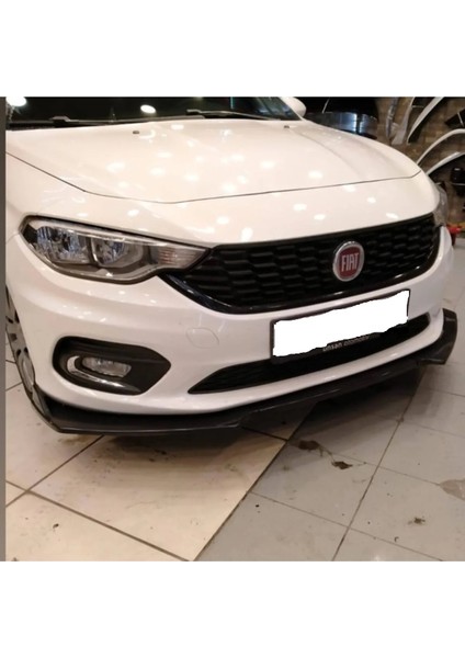 Dkelektronik Fiat Egea Ön Tampon Eki Lip 3 Parça Parlak Siyah