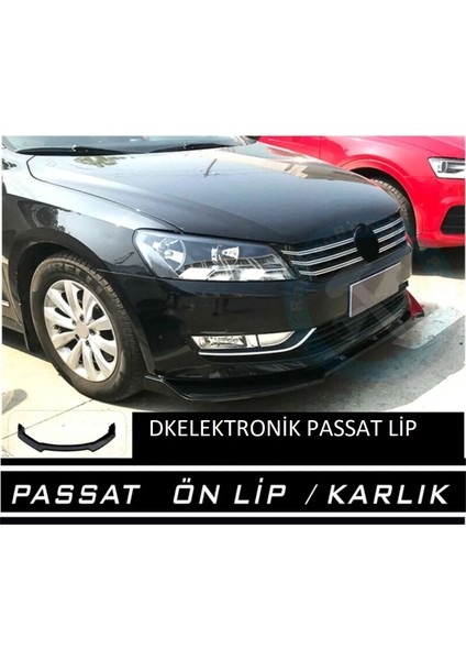 Dkelektronik Volkswagen Passat B7 B8 Uyumlu Ön Tampon Eki Bodykit Karlık Lip