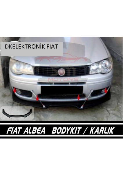 Fiat Albea Ön Tampon Eki Bodykit Karlık Lip 123PİONABLACKALBEA modelleri