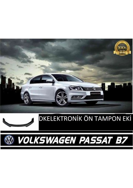 Dkelektronik Vw Passat B7 Ön Karlık 3 Parça Piano Black