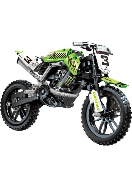 Dağ Motosikleti Modeli Monte Edilmiş Eğitici Oyuncak (Yurt Dışından)