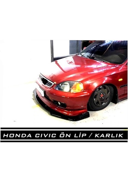 Body Kit Ön Lip 3 Parça Honda Civic Fc5 Kasa Uyumlu Parlak Siyah fırsatları