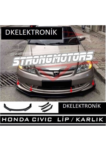 Honda Civic Fb7 Fb6 Ön Tampon Eki Bodykit Karlık