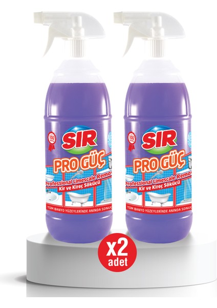 Pro Güç Kir ve Kireç Sökücü 1000 ml 2 Adet