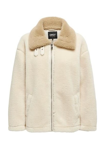 Onlbuket Kadın Suni Kürk Ceket Uzun Kollu Düz Örgü Tasarım Günlük Kullanım için