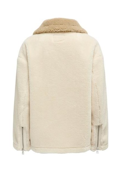 Onlbuket Kadın Suni Kürk Ceket Uzun Kollu Düz Örgü Tasarım Günlük Kullanım için fiyatları