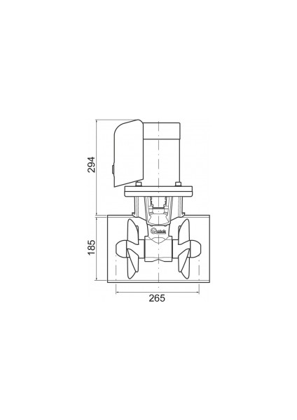 Baş Manevra Pervanesi 65KGF 24V Dc  Ø 185 mm Tünel