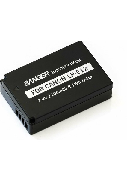 Canon Lp-e12 Şarj Uyumlu sanger , Lp-e12 batarya. fiyatları