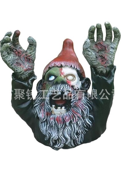 Cadılar Bayramı Zombi Gnome Bahçesi Biblo Dekorasyonu (Yurt Dışından)