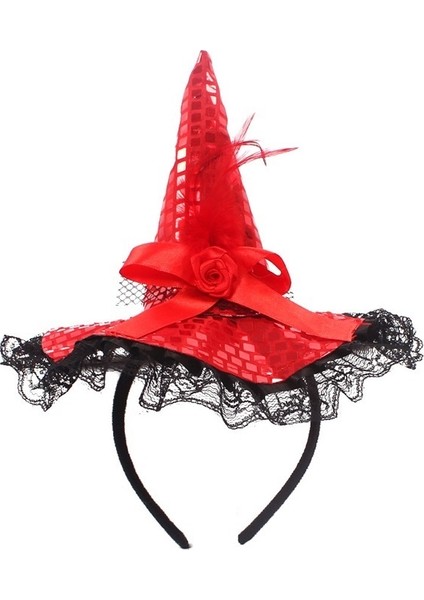 Cadılar Bayramı Cadı Şapkası Kafa Bandı Dantel Kafa Bandı (Yurt Dışından)