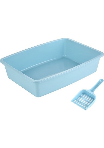 Kedi Kumu Kutusu Evcil Hayvan Kumu Kedisi Için Kürekle Açık Plastik Kutu (Yurt Dışından)