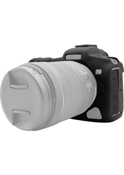 Canon Eos R5 Için Puluz Yumuşak Silikon Koruyucu Kılıf - Siyah (Yurt Dışından)