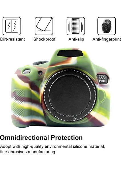 Canon Eos 1300D / 1500D Için Silikon Koruyucu Kılıf - Yeşil (Yurt Dışından) indirimleri