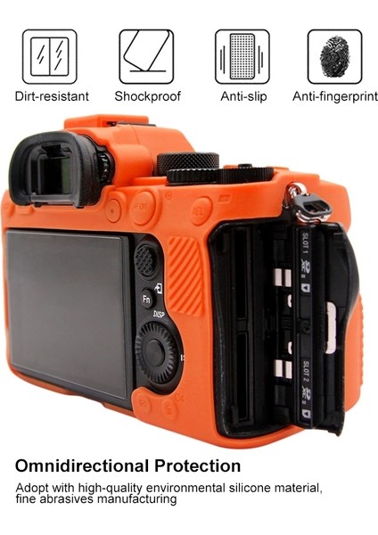 Sony Ilce-9m2 Için Yumuşak Silikon Koruyucu Kılıf - Turuncu (Yurt Dışından) fırsatları